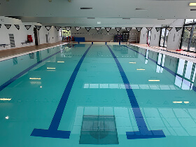 Préparation support béton piscine municipale