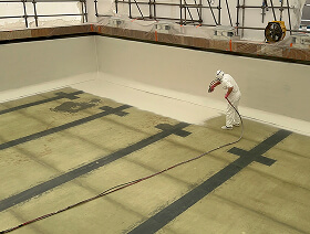 Préparation support béton piscine municipale